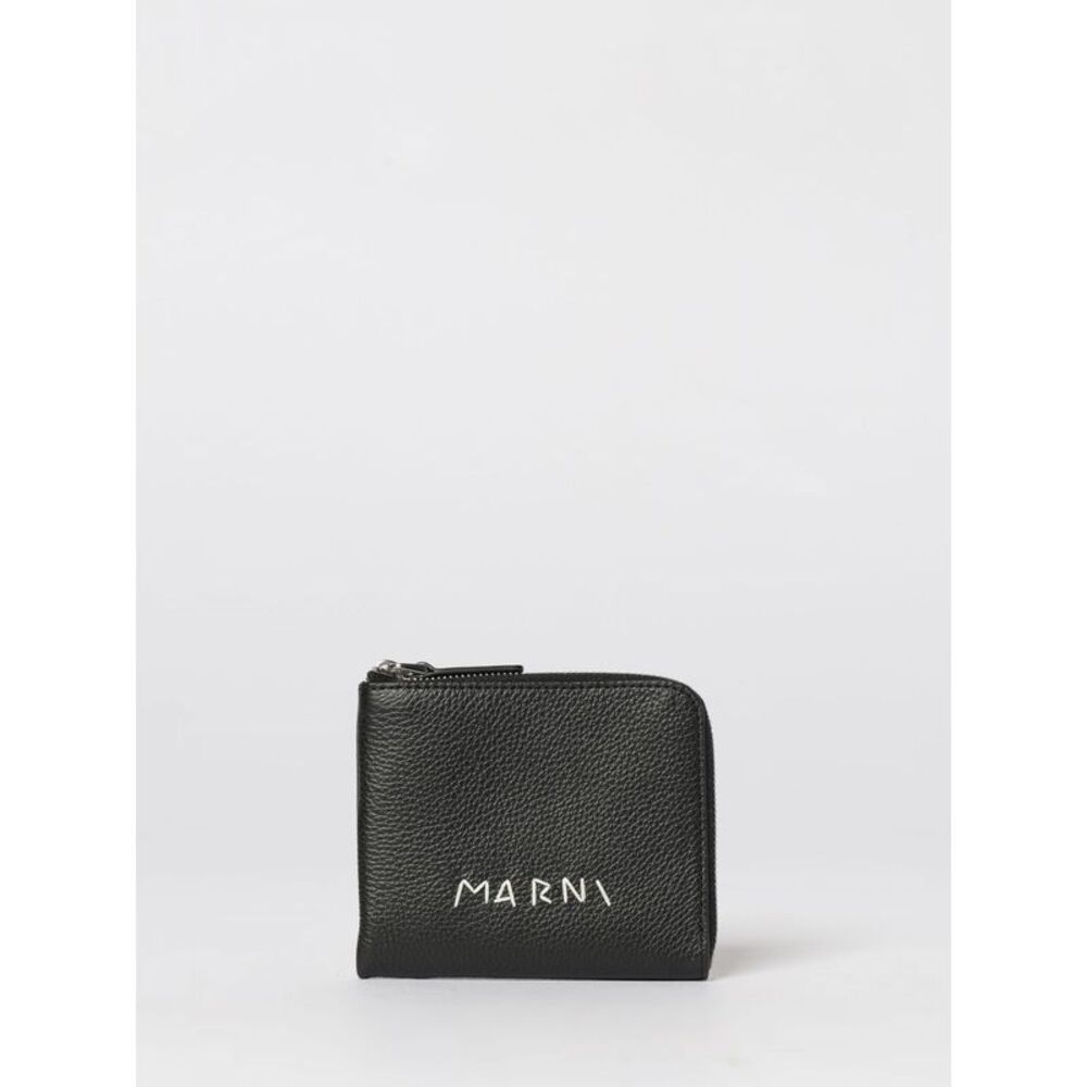 Marni Men Leather Wallet With Logo Marni